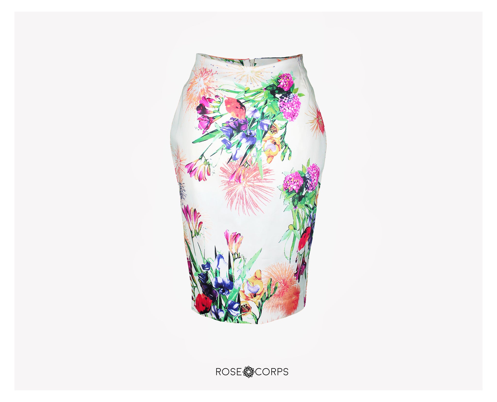 Printed Pencil Skirt